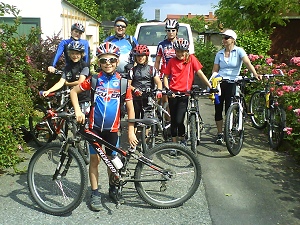 Sommertraining im Fahrradlager