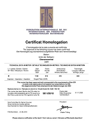 Zertifikat fr die FIS-Rennstrecke "Unter der Seilbahn" - Slalom